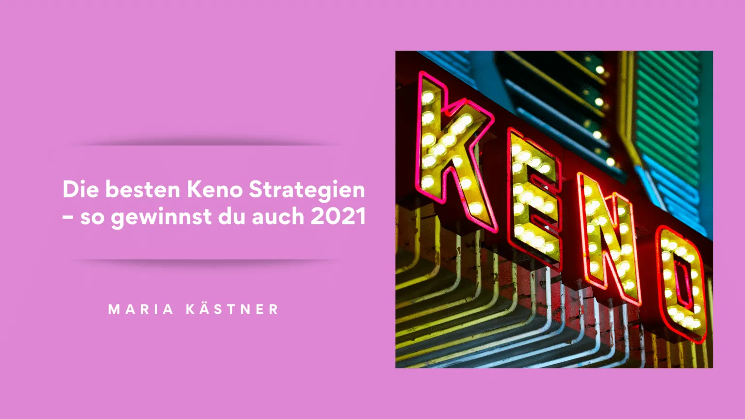Keno Strategien