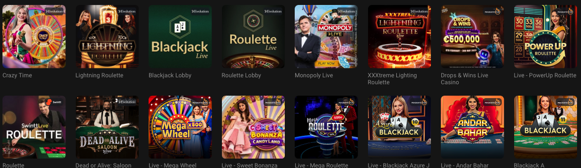 GGbet Live Casino